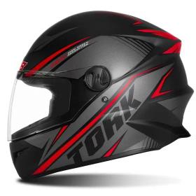 Capacete Pro Tork R8 Preto e Vermelho